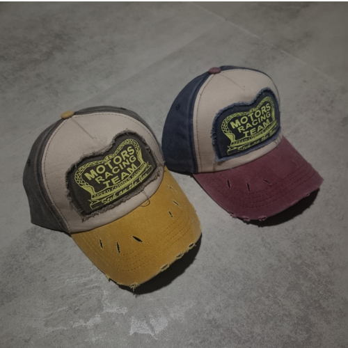 کلاه جین سنگشور گلدوزی و تیکه دوزی مدل بیسبالی کد klh0005