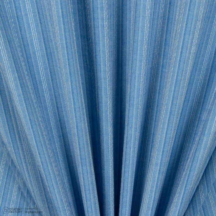 پیراهن تترون آستین بلند مردانه مدل آبی روشن راه راه کد PB0004