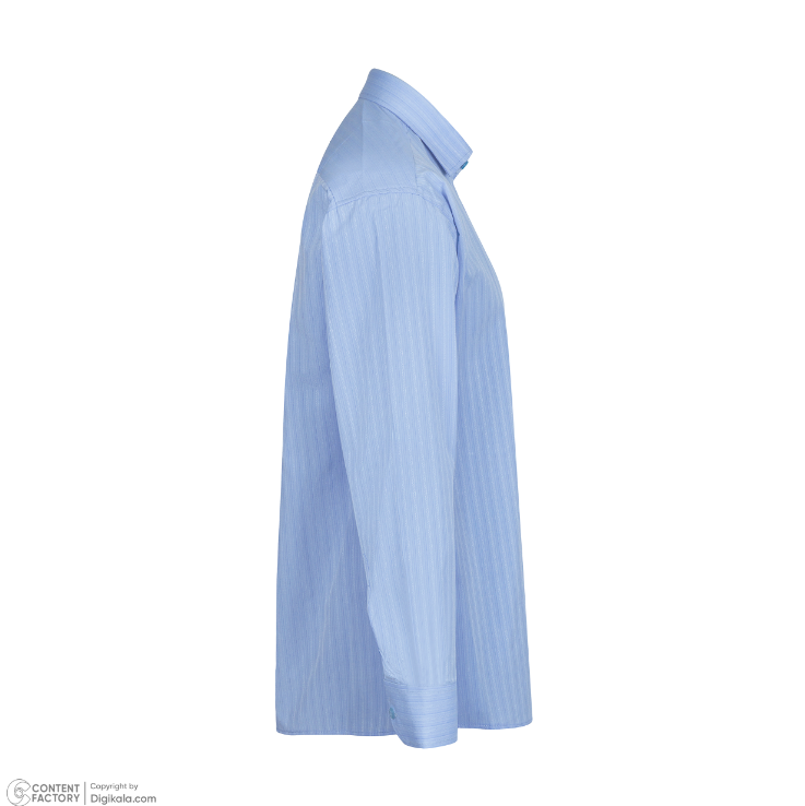 پیراهن تترون آستین بلند مردانه مدل یاسی راه راه کد PB0004