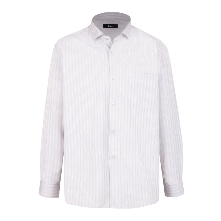 پیراهن تترون آستین بلند مردانه مدل پیازی راه راه کد PB0004