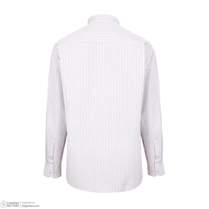 پیراهن تترون آستین بلند مردانه مدل پیازی راه راه کد PB0004