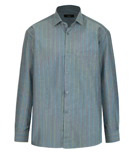 پیراهن آستین بلند مردانه مدل نوک مدادی راه راه کد PB0002