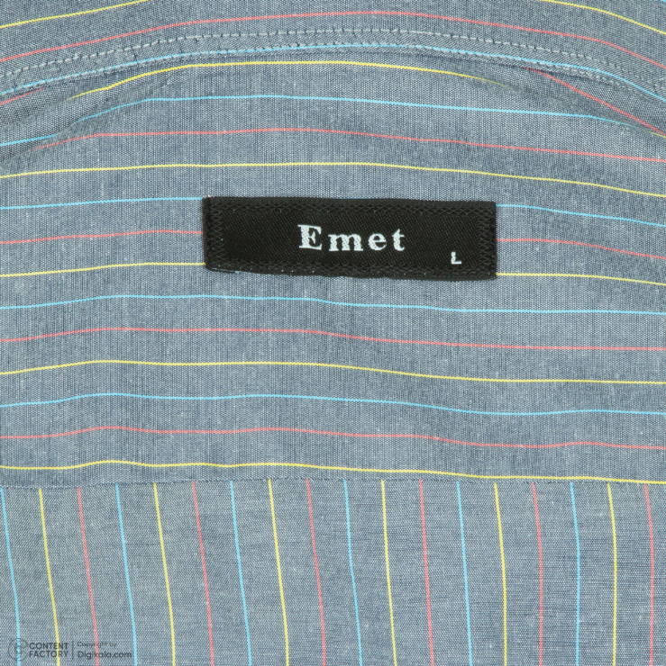 پیراهن آستین بلند مردانه مدل نوک مدادی راه راه کد PB0002